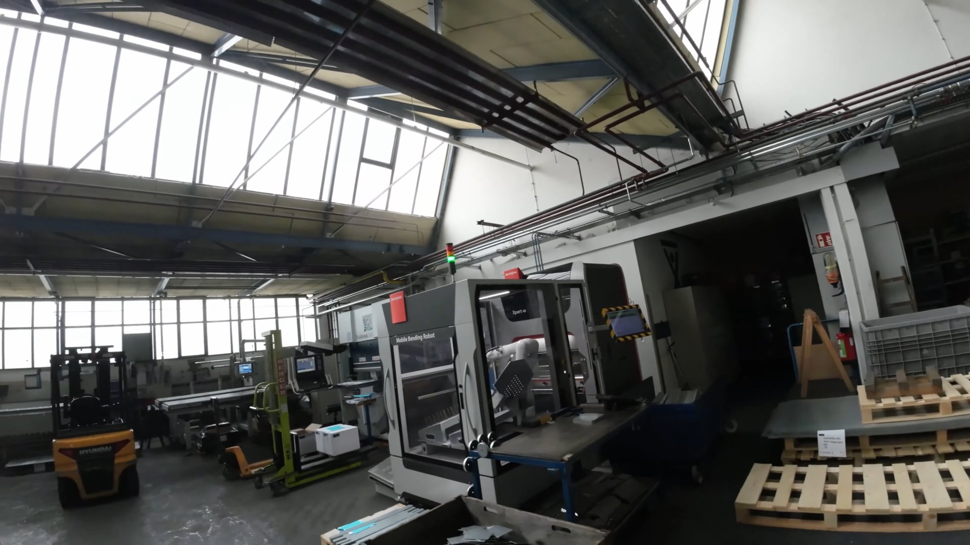 AeroVision Aufnahme – Industriehalle von innen