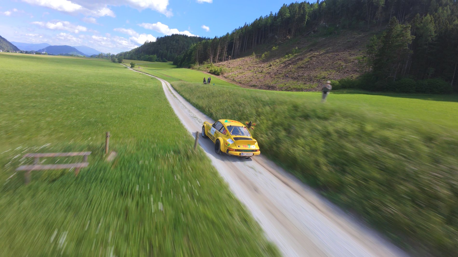 AeroVision Aufnahme – Rallye-Verfolgungsfahrt